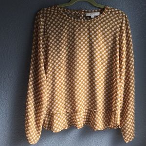 LOFT long sleeve, sheer top